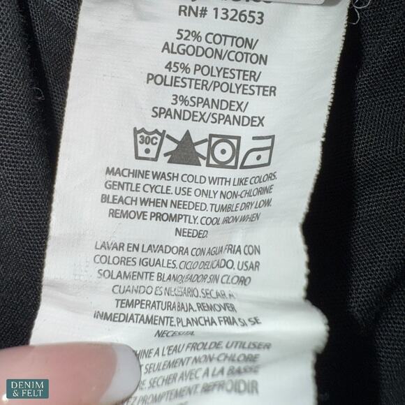 WonderWink WonderFlex Black Boot Cut Scrub Pants XLP Stretch Pockets Workwear - Picture 6 of 6